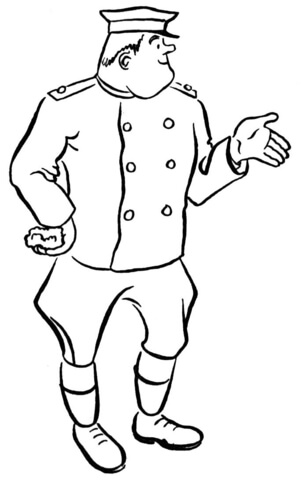 Colonel  Coloring Page